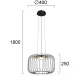 Suspensie IGOR 4303700 Viokef LED, Bronz, Grecia