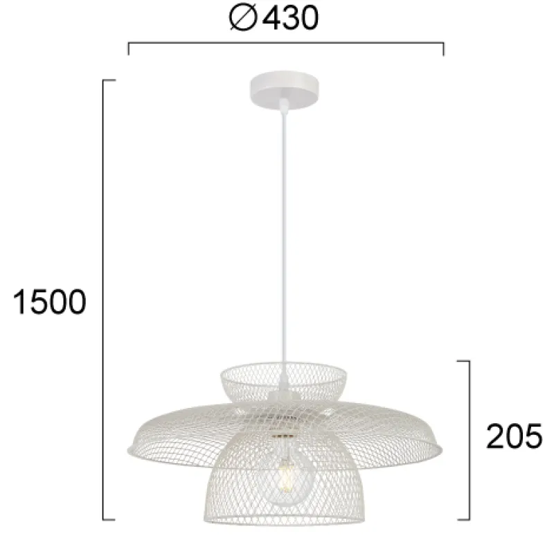 Pendul MARONTI 4304500 Viokef E27, Alb, Grecia