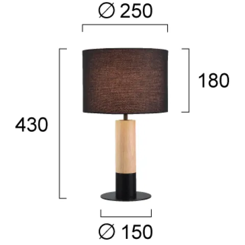 Veioza CARROL 4305701 Viokef E27, Natural, Grecia
