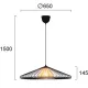 Pendul MONA 4306600 Viokef E27, Natural, Grecia