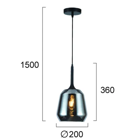 Pendul MAEVA 4312800 Viokef E27, Fumuriu, Grecia