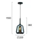 Pendul MAEVA 4312800 Viokef E27, Fumuriu, Grecia