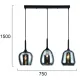 Suspensie MAEVA 4313000 Viokef E27, Fumuriu, Grecia
