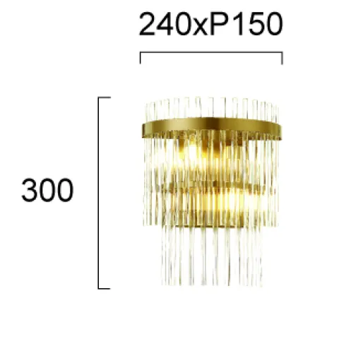 Aplica SABRINA 4314600 Viokef E14, Grecia