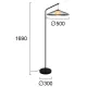 Lampadar MONA 4317100 Viokef E27, Natural, Grecia