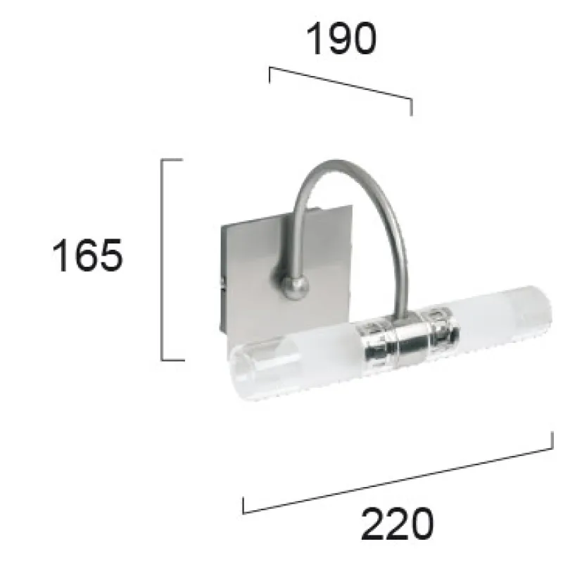 Aplica Baie TUBE 460000 Viokef G9, Alb, Grecia