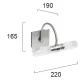 Aplica Baie TUBE 460000 Viokef G9, Alb, Grecia