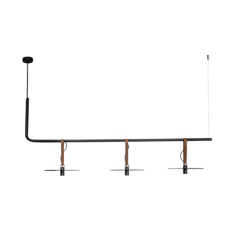 Suspensie 18138-B Zambelis, Modern, Led, Otel|Piele, Grecia