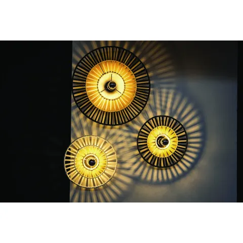 Plafoniera 19252 Zambelis Metal, Negru, E27, Grecia