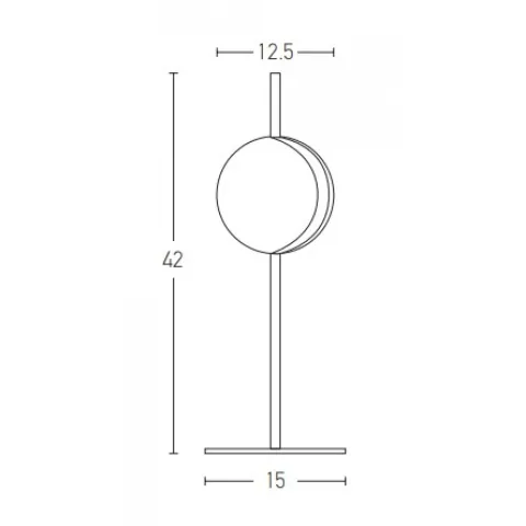 Veioza 2004 Zambelis, Modern, Led, Negru