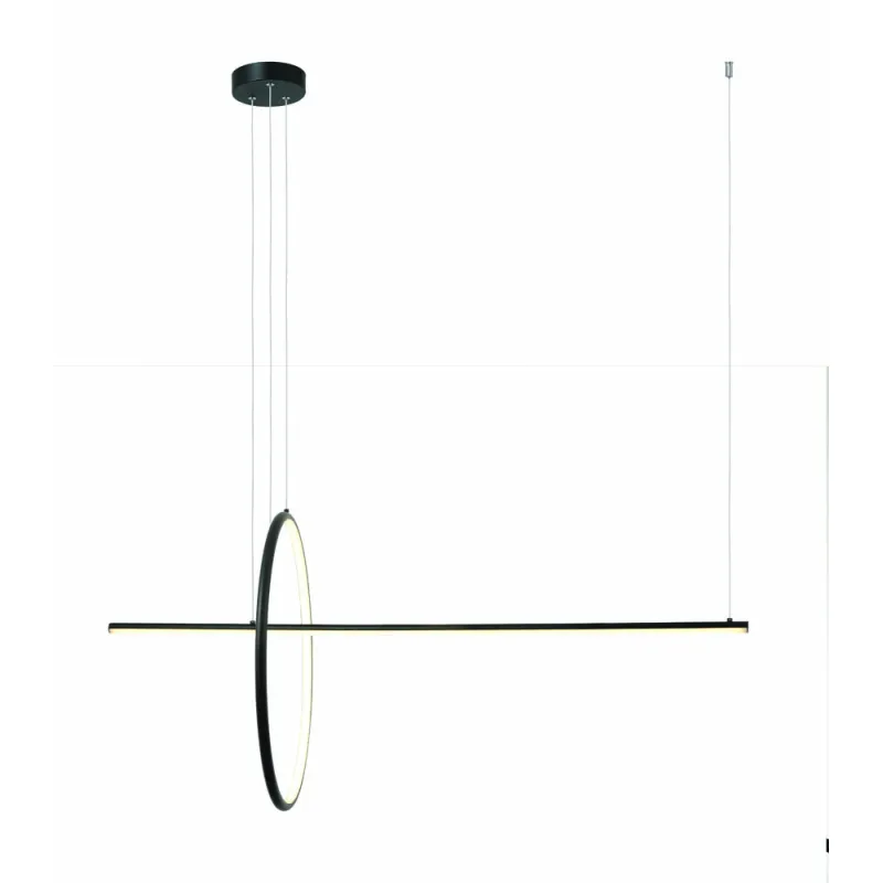 Suspensie 20128 Zambelis Aluminiu, Negru, LED, Grecia