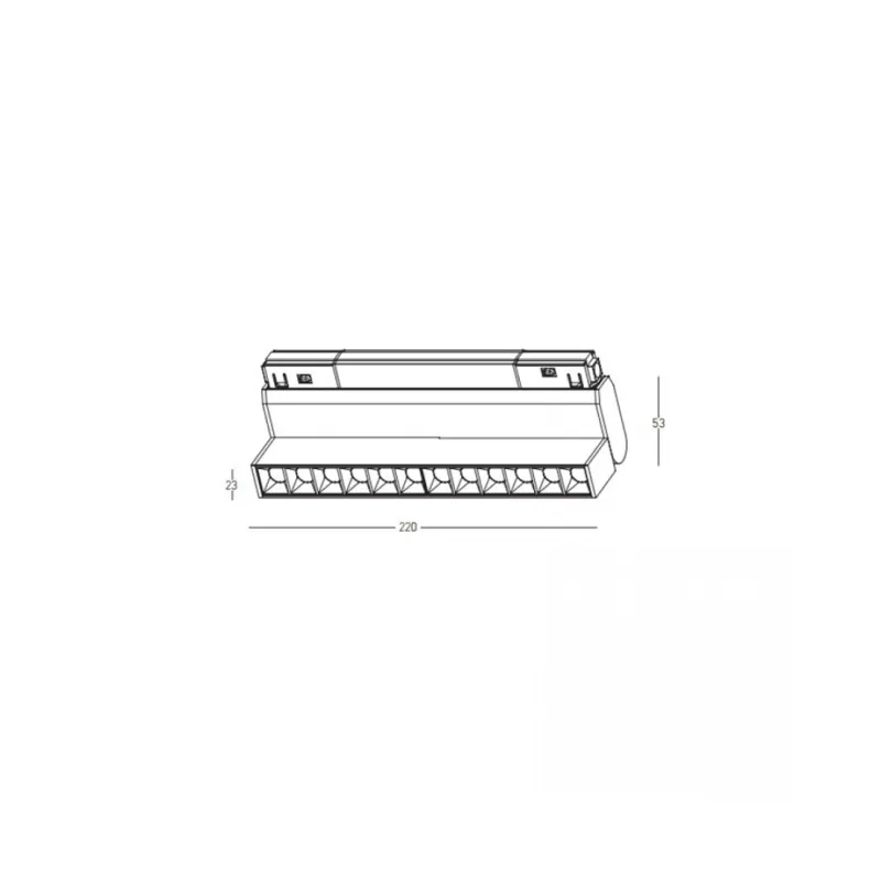 Downlight Șina Magnetică 20291-W Zambelis, Led