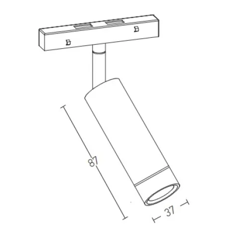 Downlight Sina Magnetica 20405 Zambelis Aluminiu, Alb, LED, Grecia