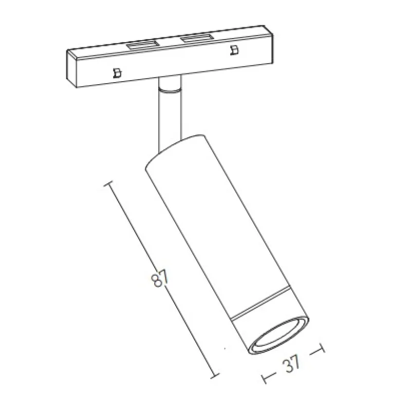 Downlight Sina Magnetica 20405 Zambelis Aluminiu, Alb, LED, Grecia