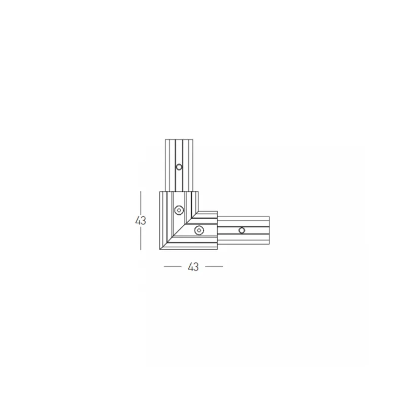 Colțar Mecanic Șina Magnetică Aplicată Orizontal 2082G-C2 Zambelis