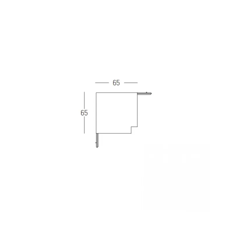 Colțar Mecanic Șina Magnetică Aplicată Vertical 2082NCK-C1 Zambelis