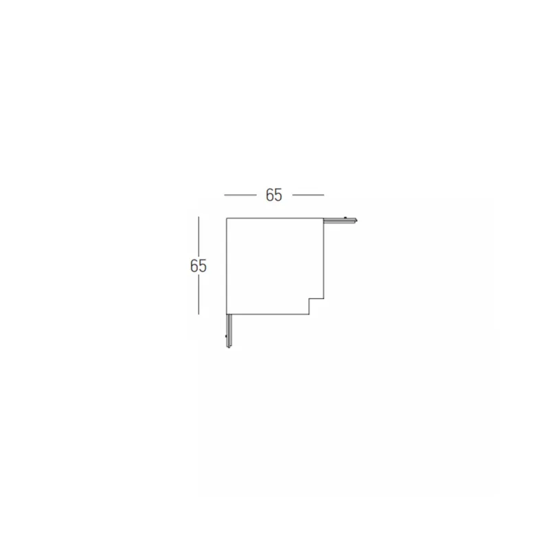Colțar Mecanic Șina Magnetică Aplicată Vertical 2082NCK-C1 Zambelis