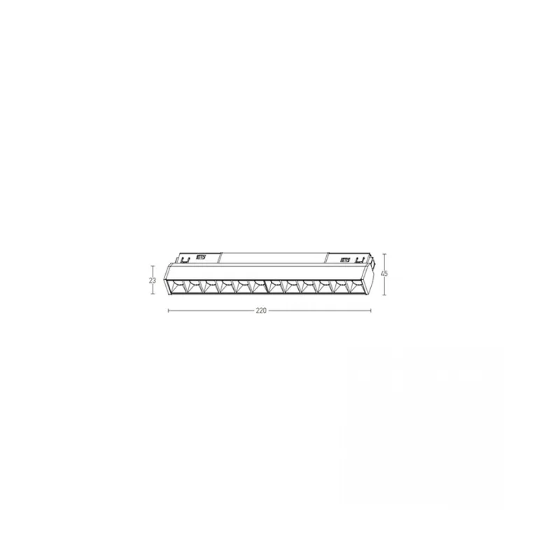 Downlight Șina Magnetică 2091-27B Zambelis, Led