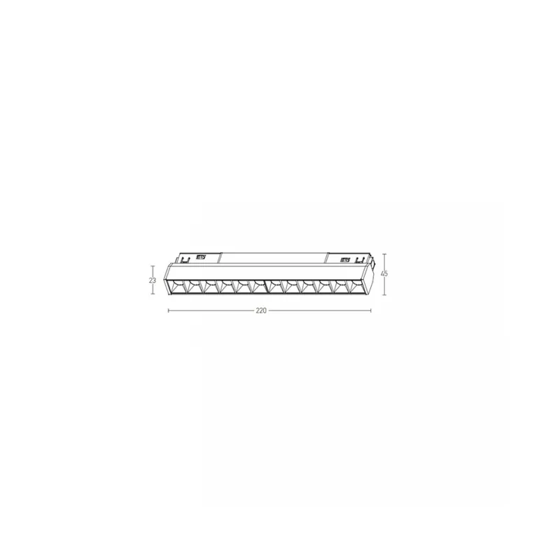 Downlight Șina Magnetică 2091-27B Zambelis, Led