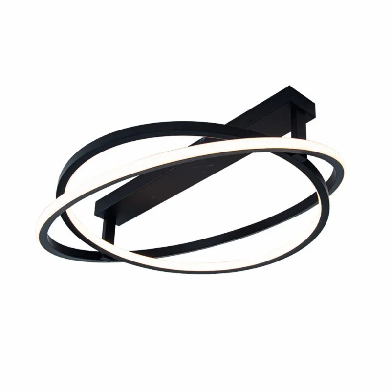 Lustra Plafon 22016 Zambelis Metal, Negru, LED, Grecia