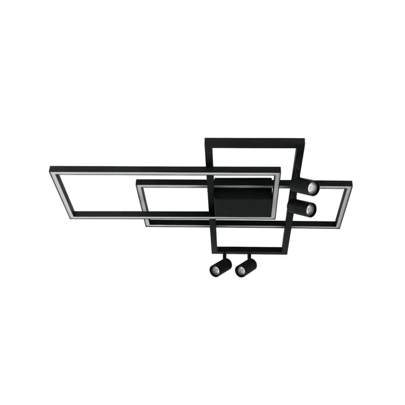 Lustra Plafon 22020 Zambelis Aluminiu, Negru, LED, Grecia