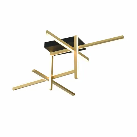 Lustra Plafon 22026 Zambelis Metal, Negru, LED, Grecia