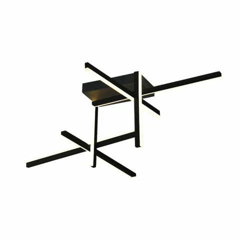 Lustra Plafon 22027 Zambelis Metal, Negru, LED, Grecia