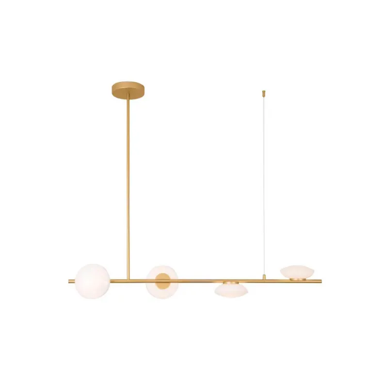 Suspensie 22062 Zambelis Metal, Auriu, LED, Grecia