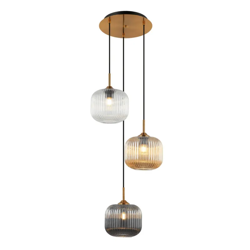 Suspensie 22073 Zambelis Metal, Auriu, E27, Grecia