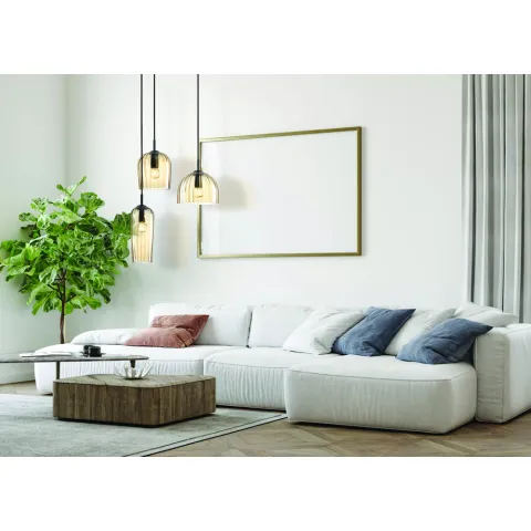 Pendul 22114 Zambelis Metal, Negru, E14, Grecia