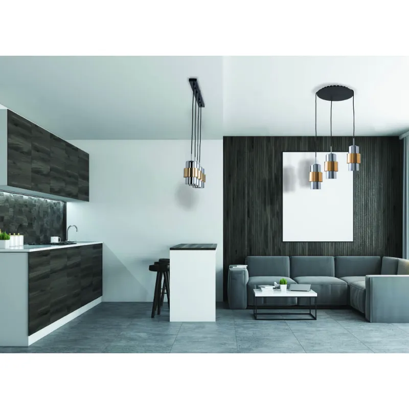 Suspensie 22143 Zambelis Metal, Negru, E27, Grecia