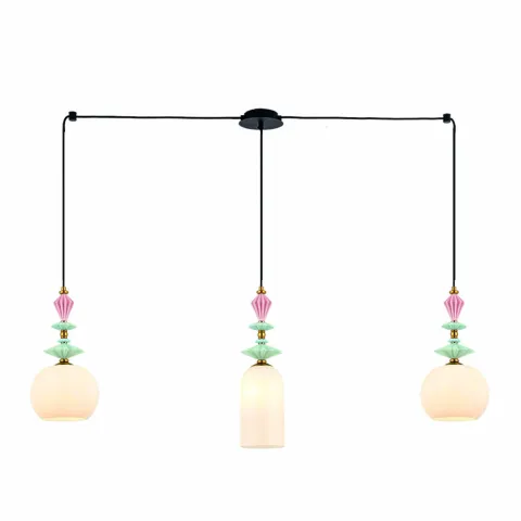 Suspensie 22153 Zambelis Metal, Negru, E27, Grecia