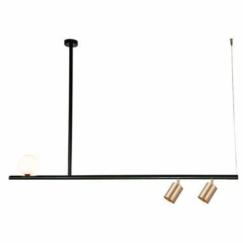 Suspensie 22227 Zambelis Metal, Negru, GU10, Grecia