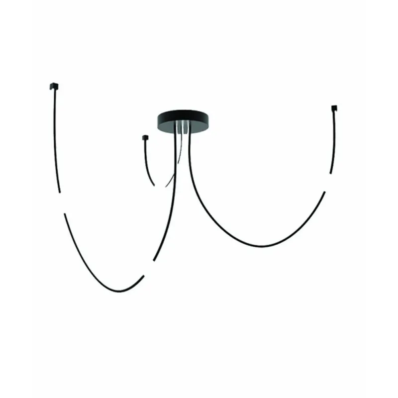 Plafoniera 22247 Zambelis Aluminiu, Negru, LED, Grecia