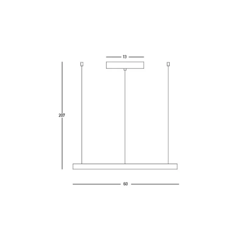 Suspensie  23033 Zambelis LED, Negru, Grecia