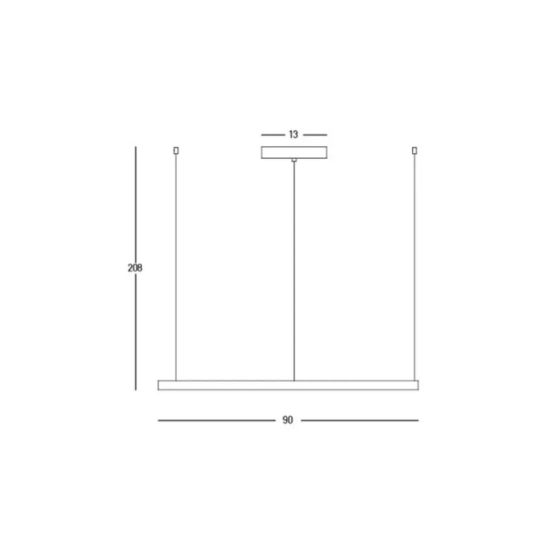 Suspensie  23035 Zambelis LED, Negru, Grecia