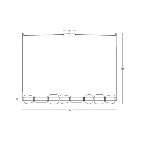 Suspensie  23065 Zambelis LED, Auriu, Grecia