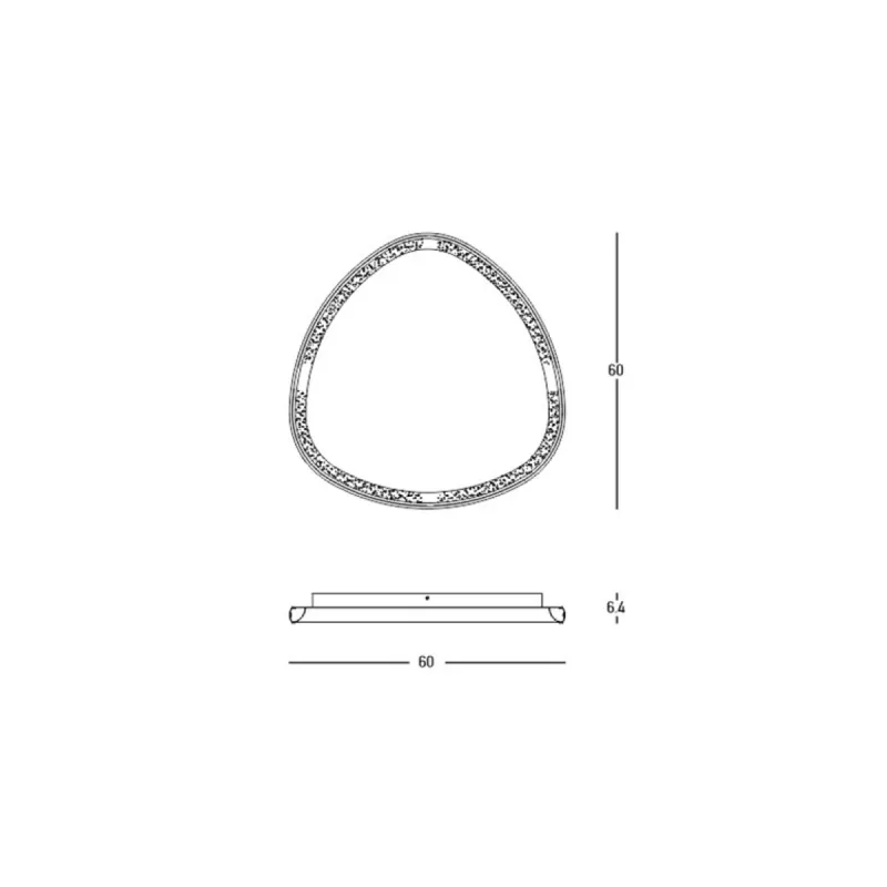Plafoniera  23088 Zambelis LED, Auriu, Grecia