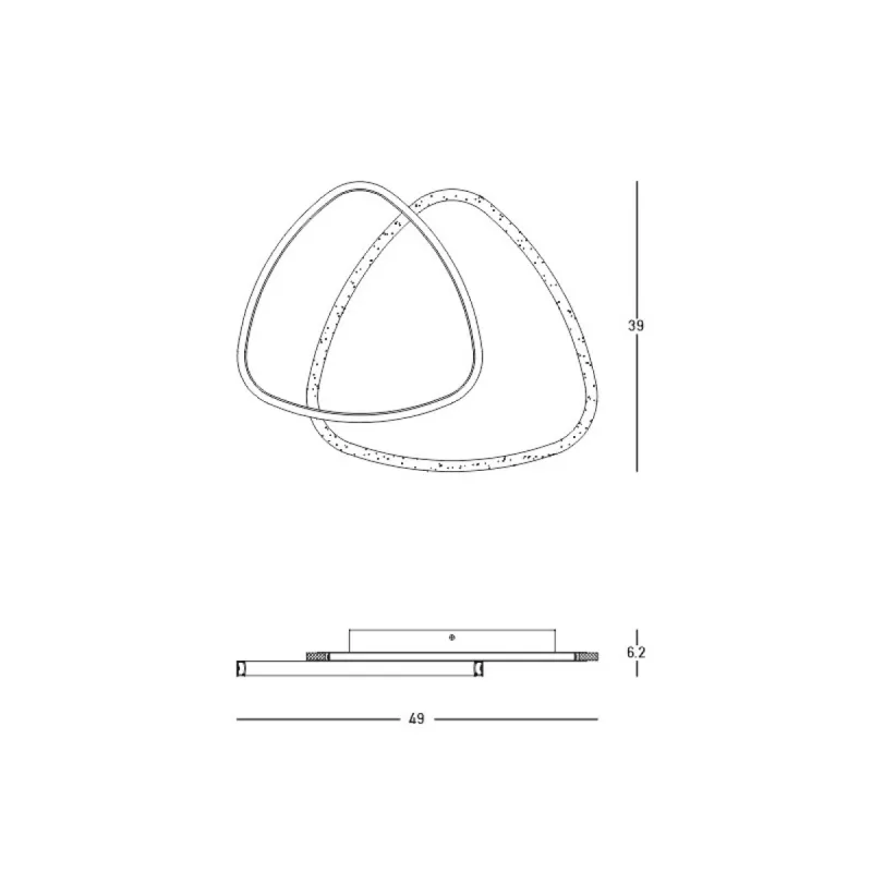 Plafoniera  23093 Zambelis LED, Auriu, Grecia