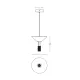 Pendul  23198 Zambelis LED, Negru, Grecia