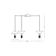 Suspensie  23200 Zambelis LED, Negru, Grecia