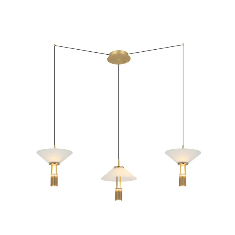 Suspensie  23201 Zambelis LED, Auriu, Grecia