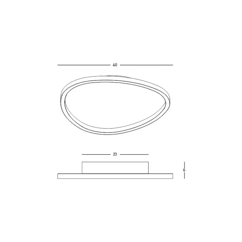 Plafoniera  23206 Zambelis LED, Alb, Grecia
