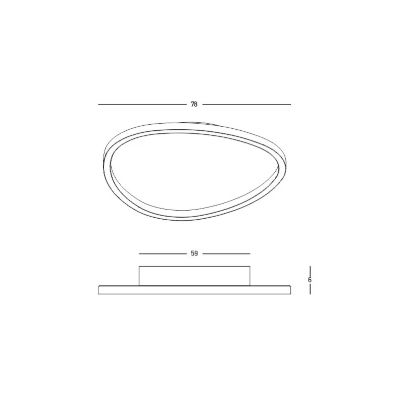 Plafoniera  23212 Zambelis LED, Alb, Grecia