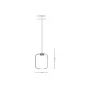 Pendul  23216 Zambelis LED, Negru, Grecia