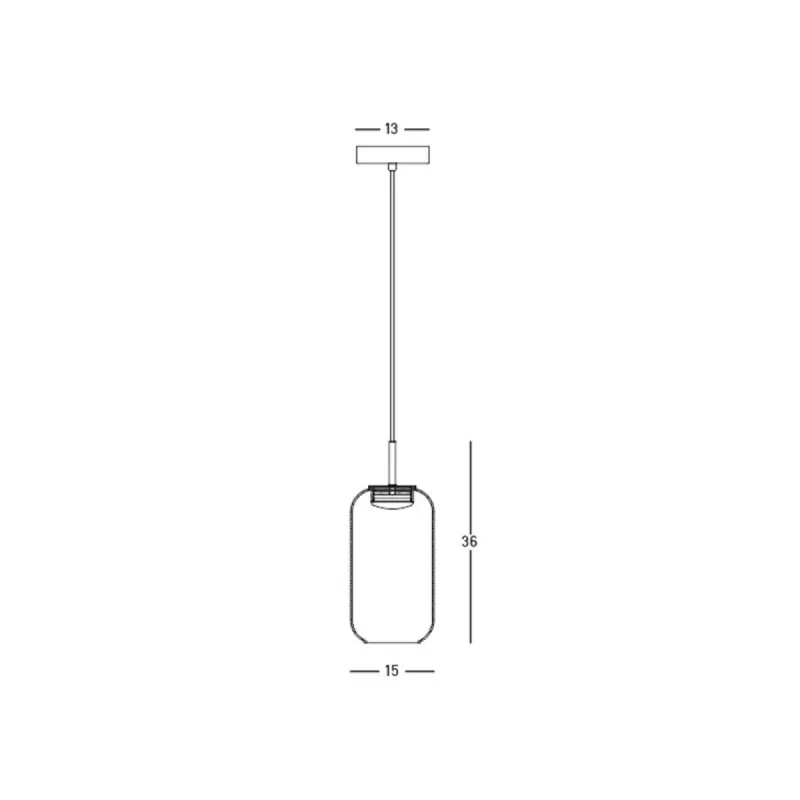 Pendul  23218 Zambelis LED, Negru, Grecia