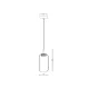 Pendul  23218 Zambelis LED, Negru, Grecia