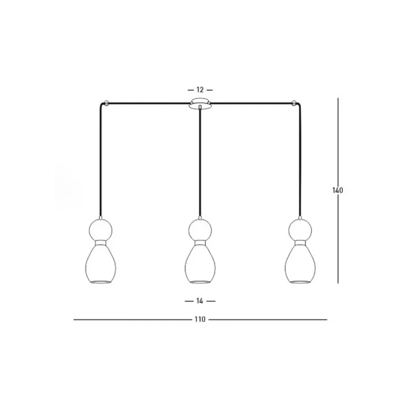 Suspensie  23243 Zambelis E14, Negru, Grecia
