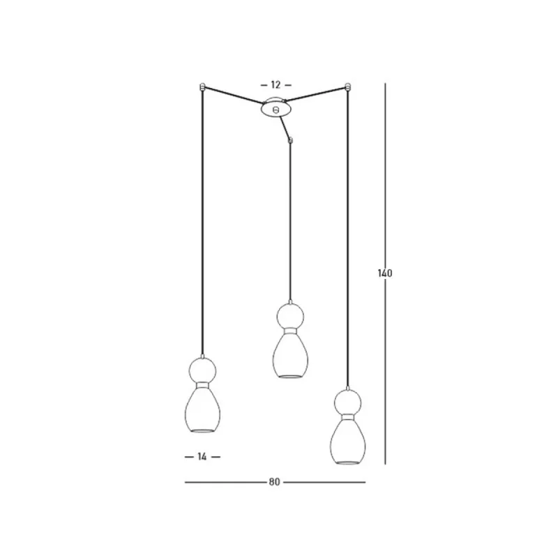 Suspensie  23245 Zambelis E14, Negru, Grecia