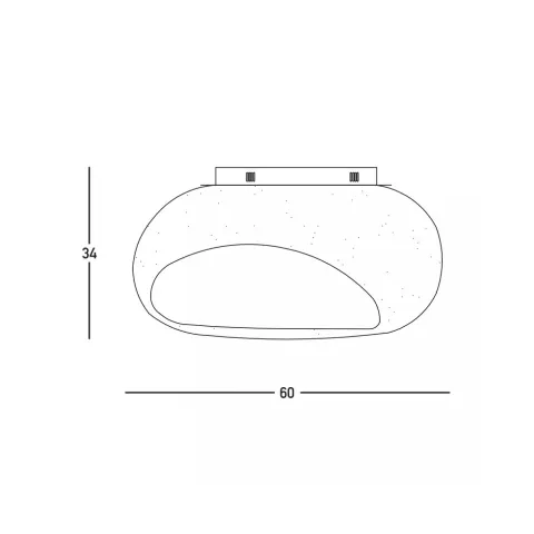 Plafoniera 23340 Zambelis, Modern, E27, Alb